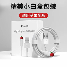 苹果USB数据线 白色1米TPE料适用iPhone7P/8/X手机iPad充电数据线