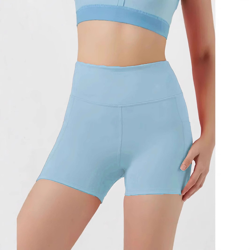 In-Stock Yoga Butt-Lifting Women's Biker Shorts High-Waisted Tummy Control Gym Tight Yoga Volleyball Shorts