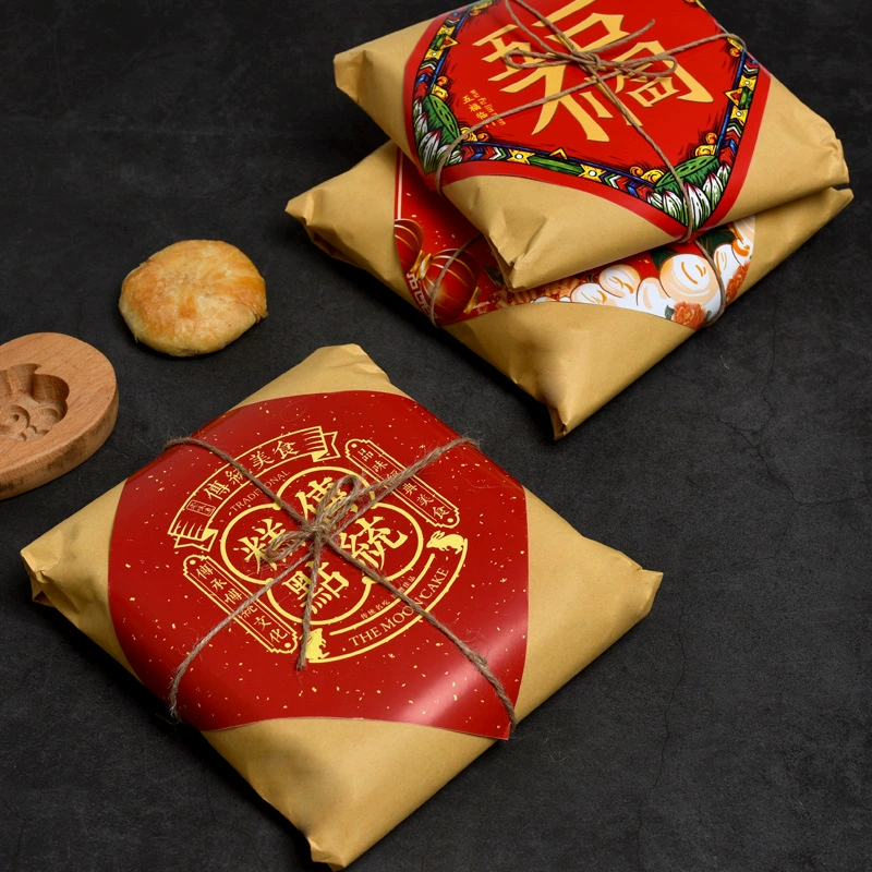 Традиционная китайская винтажная лунная пирожная упаковочная бумага из яичного желтка