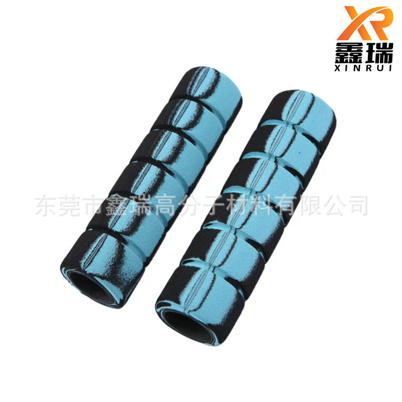 定 制光面实心磨砂头橡塑发泡管 竹节位手把套 自拍杆橡塑发泡管