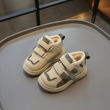 儿童棉鞋2023年秋冬新款时尚运动鞋双磨术贴男女童休闲百搭二棉鞋