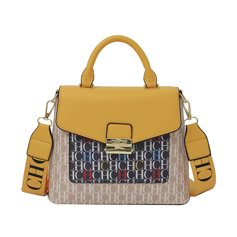 Bolso de hombro transfronterizo para mujer nuevo bolso de moda de gran capacidad con sentido premium retro clásico con letras impresas