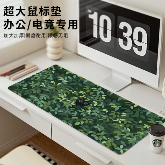 Mouse pad cross-border best selling black cat Amazon foreign trade office large table pad oversized electronic competition mouse pad factory wholesale