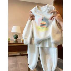 中大童套装春秋新款童装洋气衣服宝宝秋装幼儿园女童秋季运动卫衣