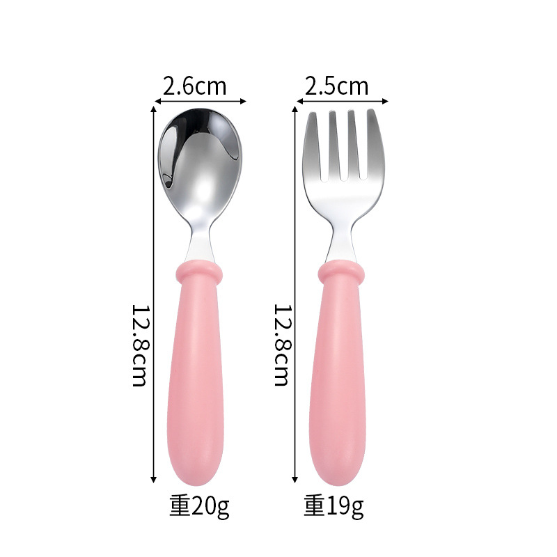 핑크 포크 스푼