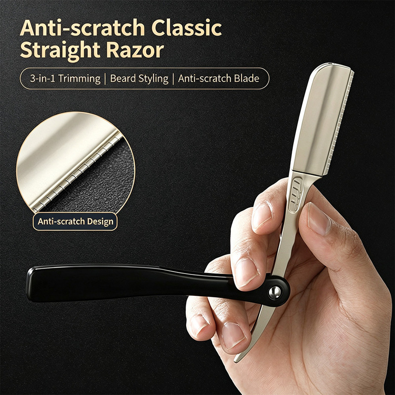 Cross-Border Exclusive Supply of Safety Razors, Anti-Scratch Eyebrow Trimmers, Facial Shaving Razors, Vintage Barber Shop Straight Razors Cross-Border Exclusive Supply of Safety Razors, Anti-Scratch Eyebrow Trimmers, Facial Shaving Razors, Vintage Barber Shop Straight Razors