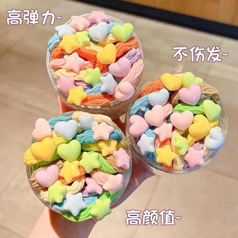 Niños de cabello de dopamina niñas bebés no lastiman anillo de cabello de alta elasticidad y duradera banda de goma cabello toque de cabello