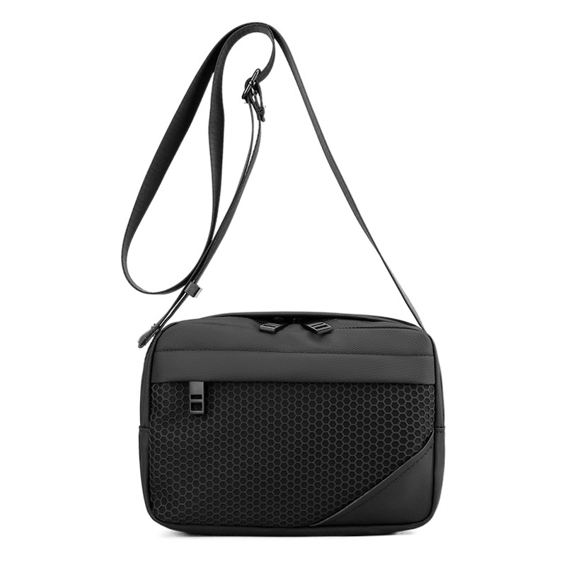 Wepower nuevos hombres de nylon ligero bolsa mensajero horizontal casual moda hombro pequeña mochila