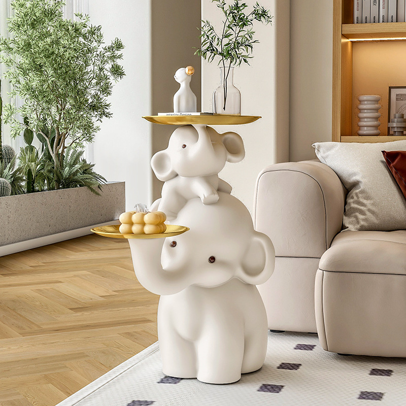 Elephant Living Room Large Floor Decoration TV Cabinet Sofa Beside Bedside Cartoon Floor Lamp Moved to New House Gift