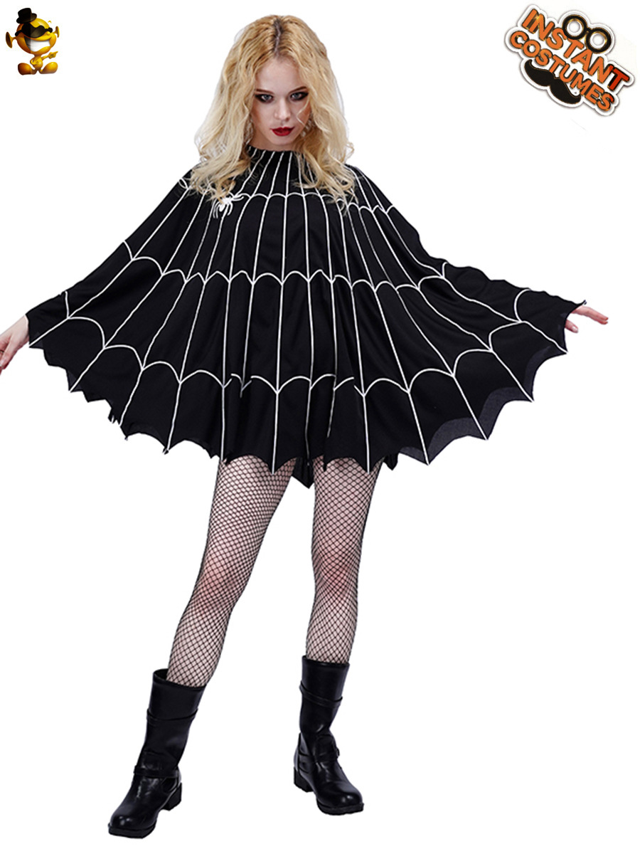 Europa y América adultos de Halloween de las mujeres traje de Batwing negro vampiro juego de rol etapa rendimiento traje de fiesta