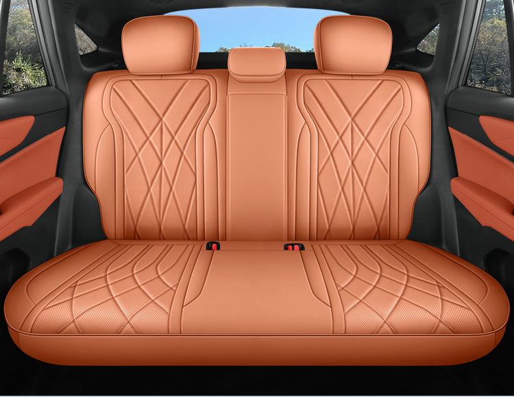 2026 new model Boyue REV car seat covers, featuring perforated leather for breathability and a full-coverage design, suitable for all seasons