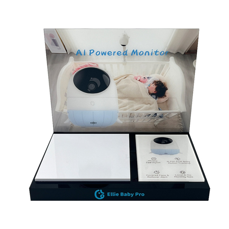 AI监控摄像头香薰有机玻璃展示架 定制亚克力智能设备陈列台