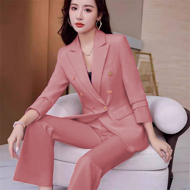 New high-end design sense suit jacket female Korean version of spring and autumn generation hair female small suit professional bully total white-collar wholesale