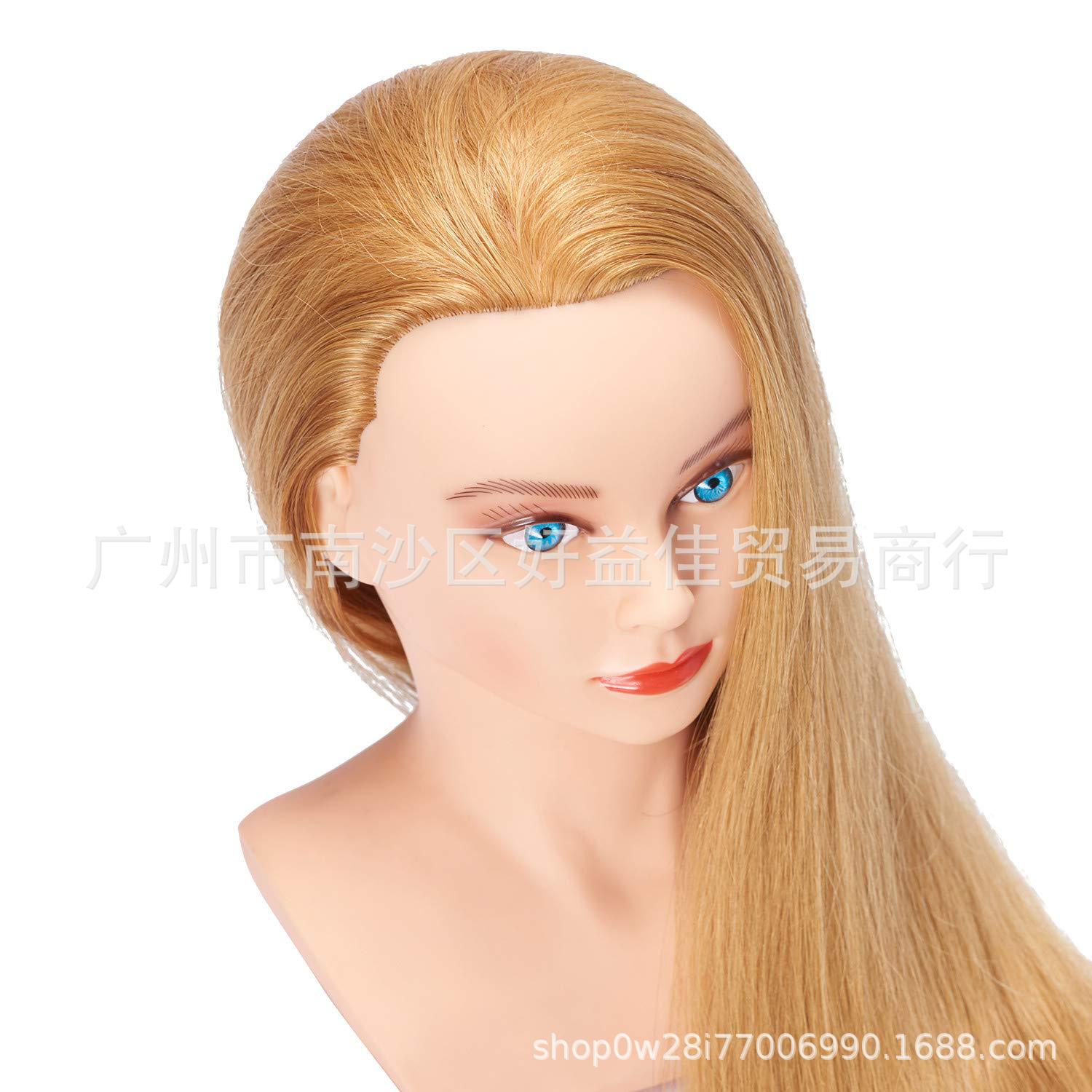 26 pulgadas de cabello humano maniquí de cabeza de hombro de entrenamiento de estilo de cabello maniquí