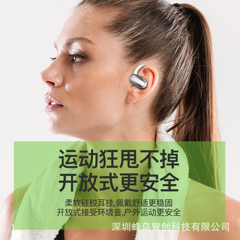 Новый прозрачный Cangka Bluetooth гарнитура OWS не в ухо беспроводной TWS спортивный Bluetooth гарнитура с ультра-долгой батареей