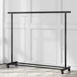 简易铁艺单杆晾衣架家用宿舍室内喷涂晾晒架户外阳台便携移动储物