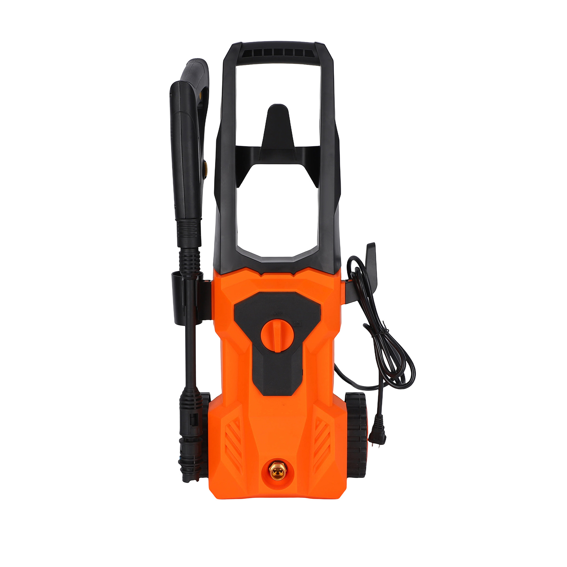 220V Wheeled Hand-Pulled Vertical High-Pressure Car Washer, Fully Automatic Portable Water Pump, Powerful Floor Cleaning Machine Wholesale