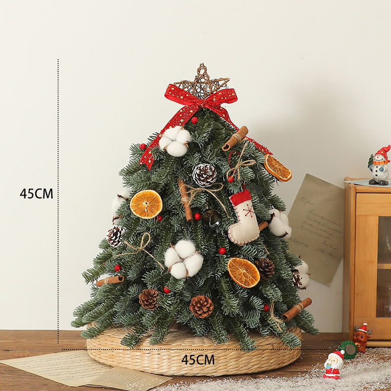 クロスボーダー特別なクリスマスツリーノベルソンホームオーナメントリビングルームdiyクリスマスデコレーション小さなデスクトップシミュレーション|undefined