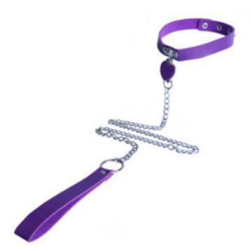 Adult SM dog chain collar, female slave training, male and female SM dog slave traction rope, neck collar, neck ring, alternative sex toy