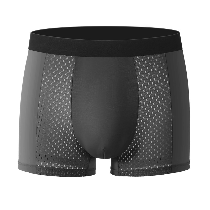 Herrars boxerkalsonger ice silk mesh ventilerande sommar_voghion.com
