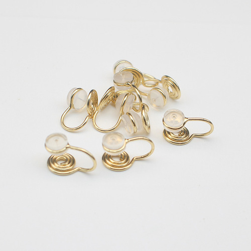 Mosquito coil disc ear clip converter invisible ear clip diy earrings earrings modified ear clips without pierced earrings U-shaped ear clip pads