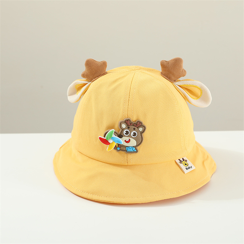 Sombreros para bebés nuevos sombreros de pescadores de dibujos animados para niños y niñas lindos super bonitos sombreros para bebés primavera y otoño sombreros delgados sombreros