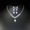 Accessory for bride, necklace and earrings, long set with tassels, elegant wedding dress, accessories, light luxury style