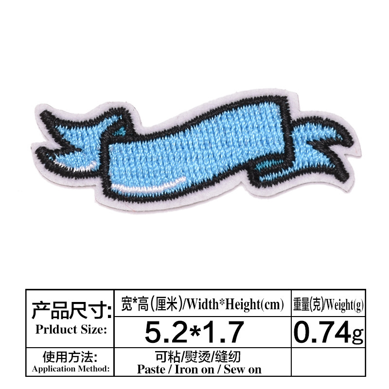 Nuevo personalizado autoadhesivo pegatinas de tela moda Rosa mariposa autoadhesivo bordado parche pegatinas ropa pegatinas