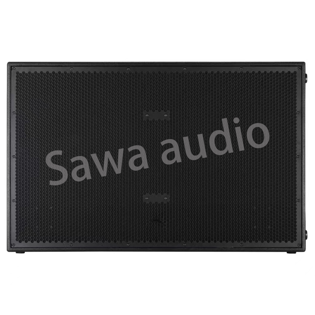 Dual 18 pulgadas linear matriz de sonido subwoofer profesional al aire libre subwoofer de alta potencia rendimiento de escenario