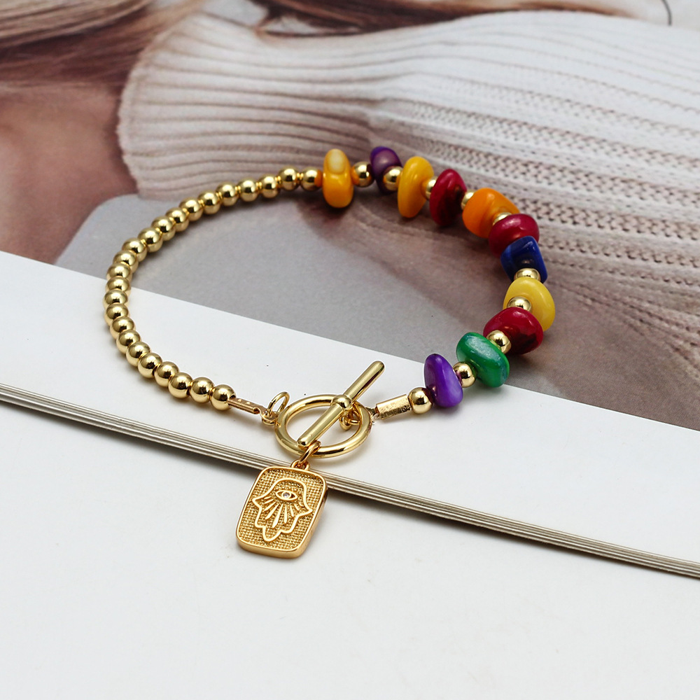 15g Weight Bracelets Classification 1 Piece Quantity Daily Occasion Copper Material Eye Pattern Unisex Gender Plating Design Fashion Style Fashion Eye Copper Plating Bracelets 1 Piece 4