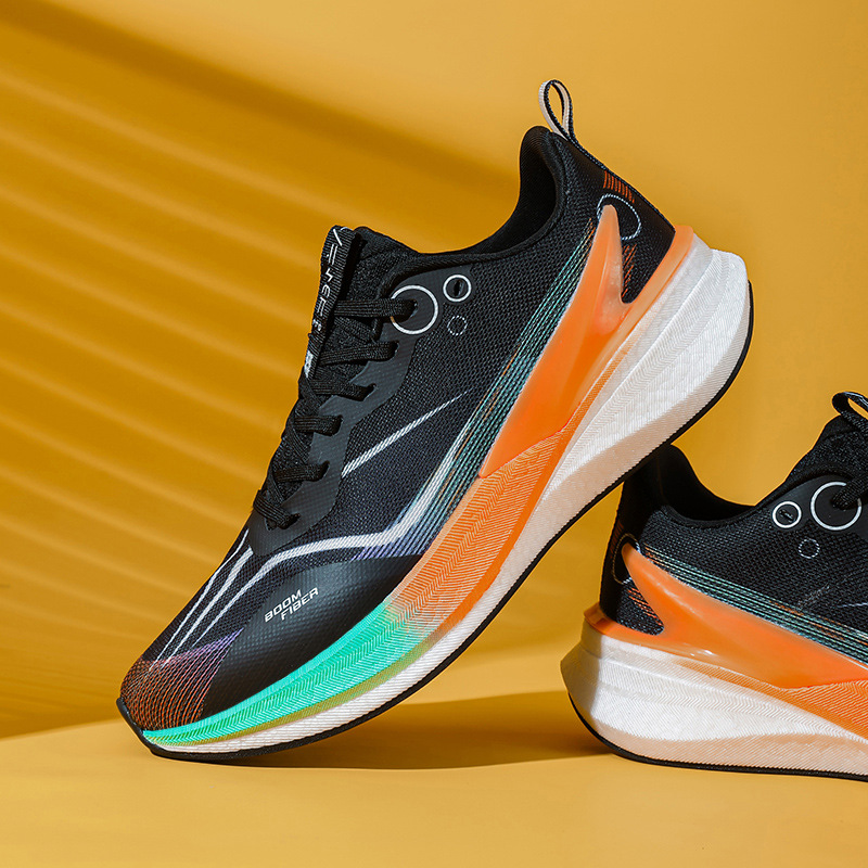 Zapatillas para correr Feidian 5E 2025 nuevas zapatillas para correr de entrenamiento deportivo zapatos de carreras de tablero de carbono de alta elasticidad con absorción de impactos para hombres