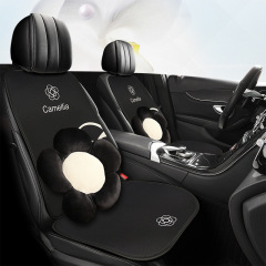 Car Seat Cushion Universal for All Seasons Camellia Goddess Rear Seat Cushion Breathable Car Single Product Car Car Mat Wholesale