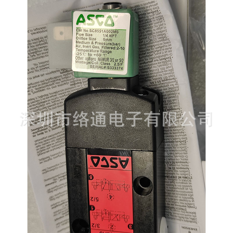 ASCO电磁阀SC8551A002MS24DV220V阿斯卡代理原装不防爆高流量高压