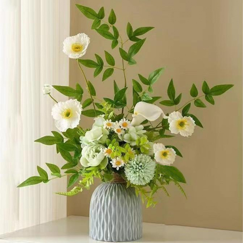 軽豪華ins風シミュレーション花芸術装飾品高級シミュレーション緑植若者デスクトップ生け花花芸装飾品|undefined