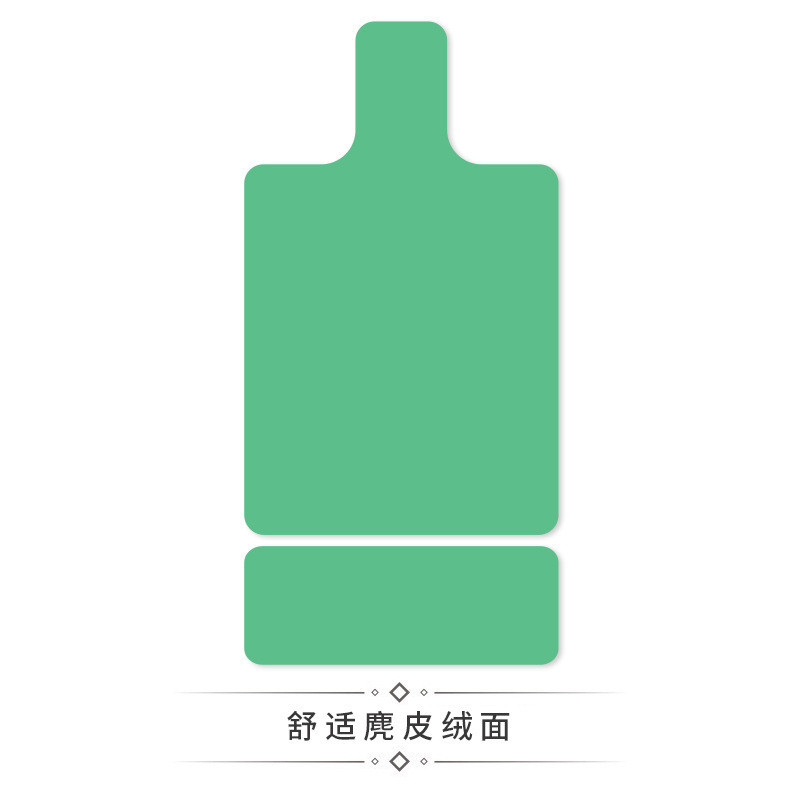 跨境麂皮绒纯色普拉提核心床垫麂皮绒印花橡胶健身防滑吸汗专用垫|undefined