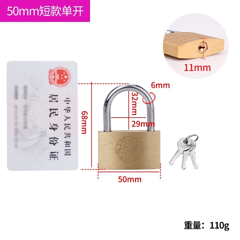 地球铜挂锁 小锁头 铜锁 小锁头 箱锁 柜门锁20 25 30 40 50 60mm|undefined