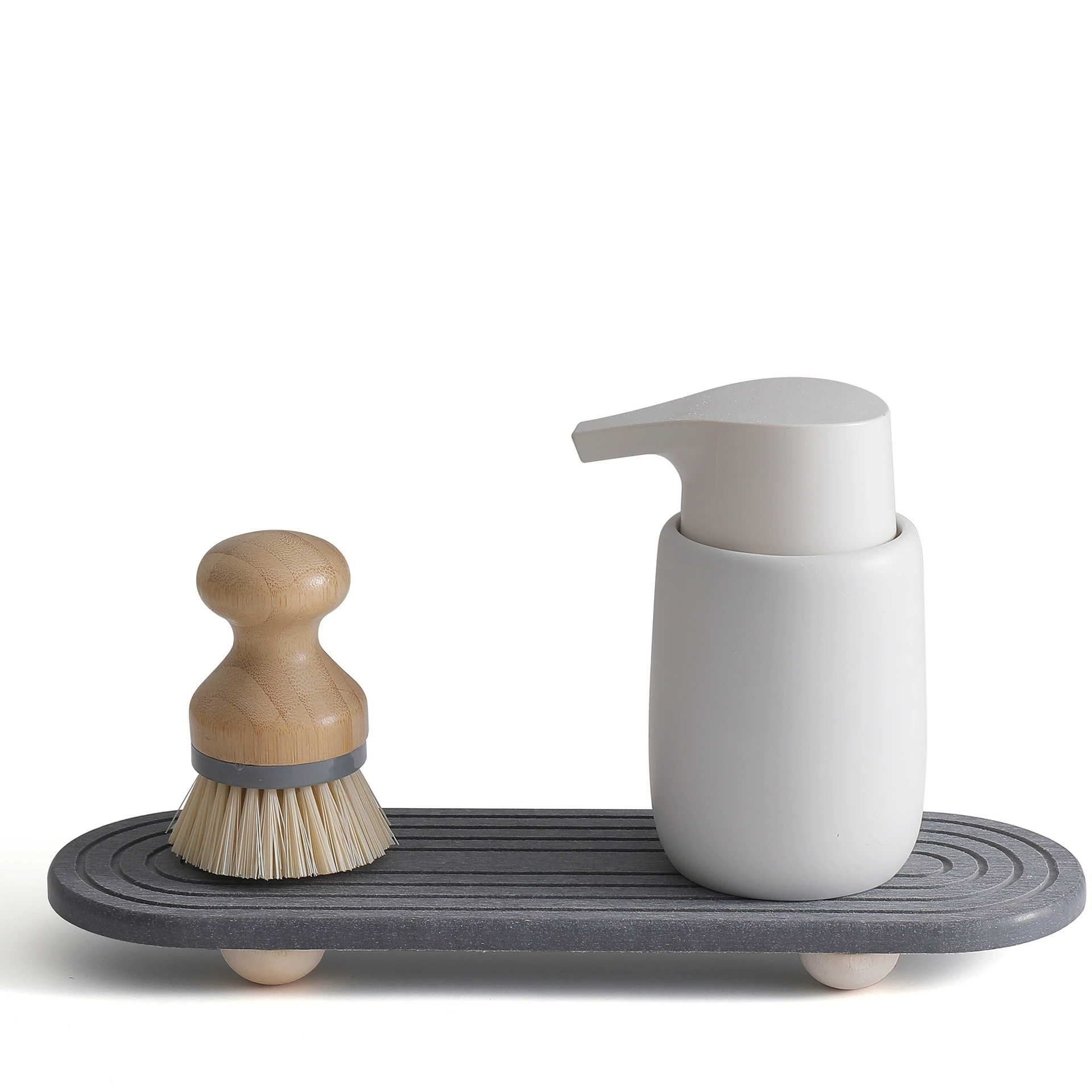 Норт-минималистский диатомовая грязь для полоскания рта чашка поднос камень впитывающая воду канавка коврик деревянная ветвь