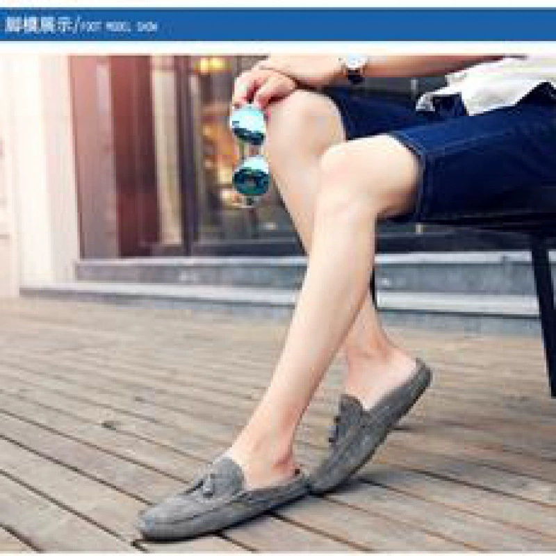 Мужская обувь Doudou, весна 2025, новая модная мужская обувь, повседневная кожаная обувь без шнуровки, мужские туфли для вождения с мягкой подошвой и кисточками