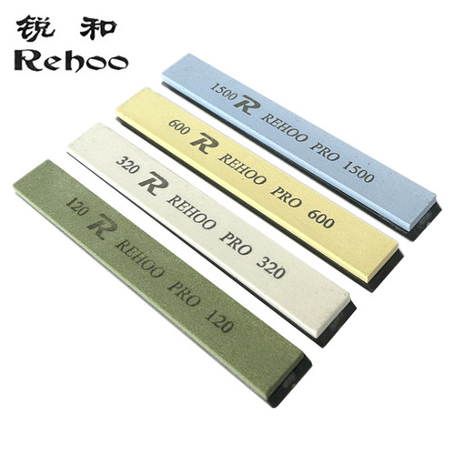 Ruihe Brand 120 to 1500 Grit White Diamond Whetstone with Adhered Base, Fixed Angle Sharpening Tool, Compatible Specifications