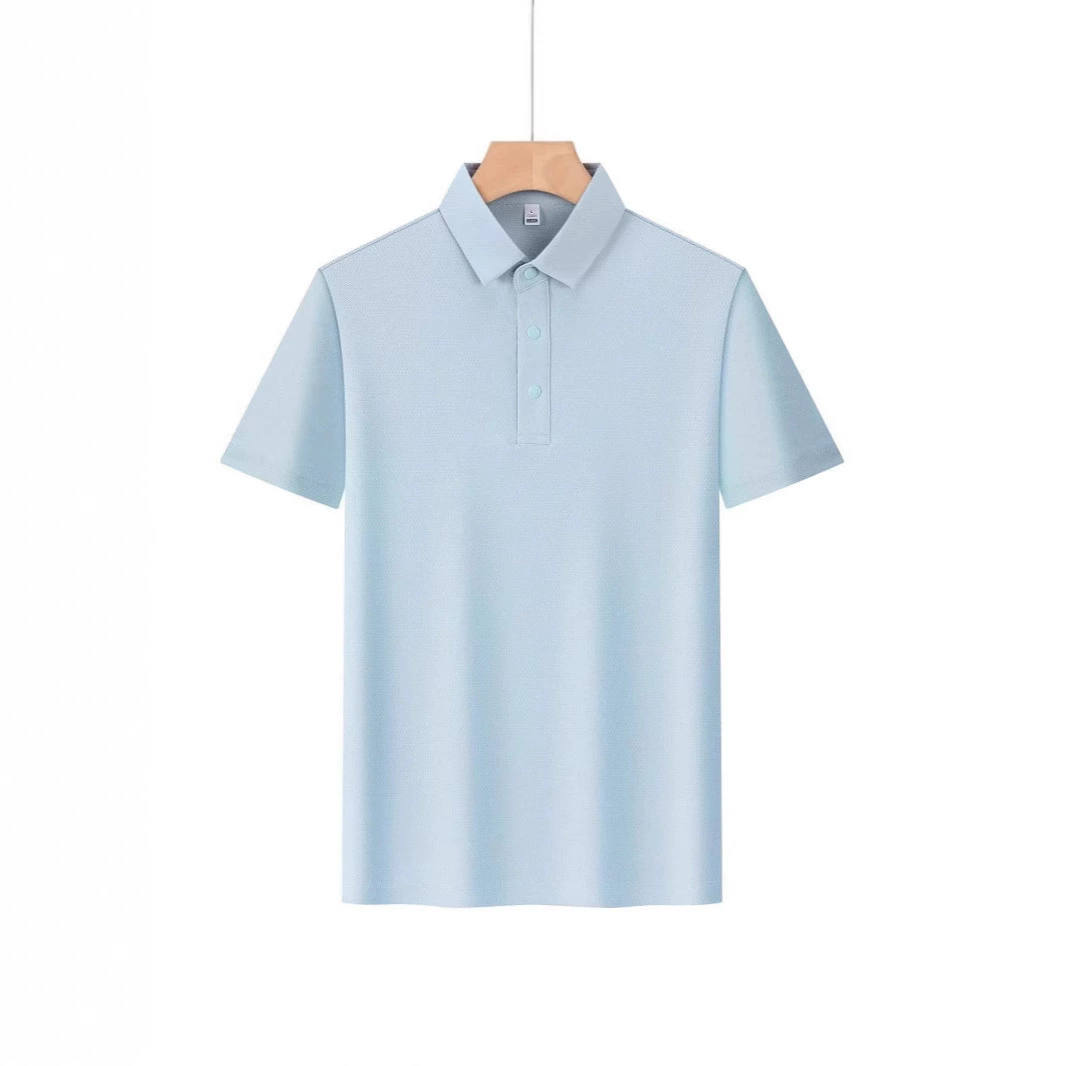 25 новых стильных 6301 дышащая сетчатая рубашка-поло с лацканами, футболка с короткими рукавами, групповая культурная рубашка с принтом логотипа, вышитая рабочая одежда