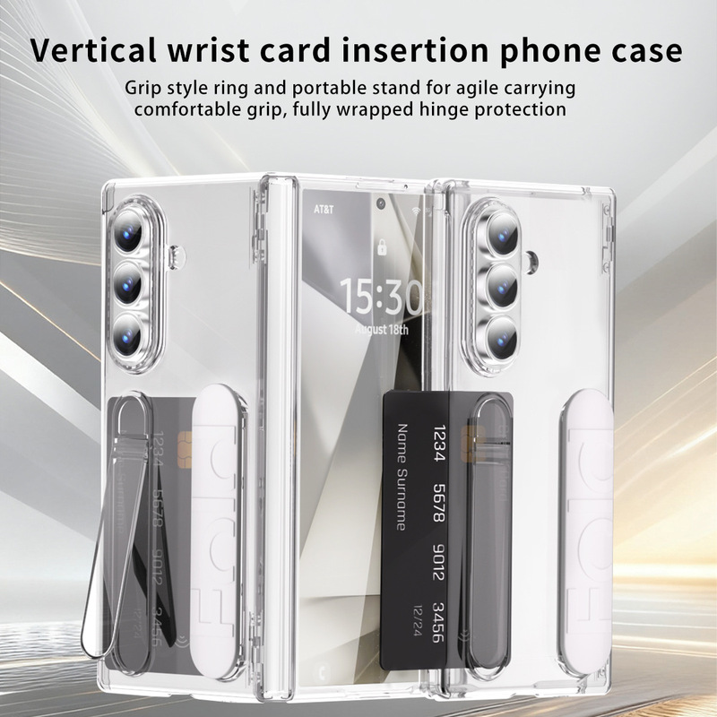 Suitable for Samsung Zfold8Ultra Mobile Phone Case Fold 30% off Foldable Official Wristband Card-Inserting Hinge Protective Case Suitable for Samsung Zfold8Ultra Mobile Phone Case Fold 30% off Foldable Official Wristband Card-Inserting Hinge Protective Case