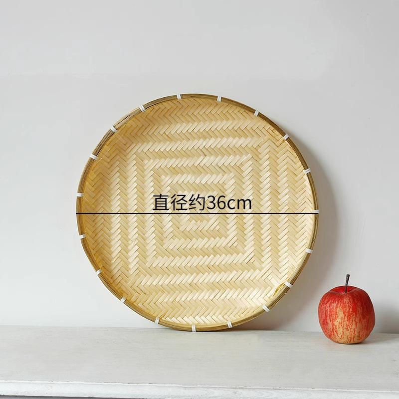 干し皿手作り竹編み製品収納竹製品マントー農家の野菜洗い飾り竹編み箕ふるい家庭用|undefined