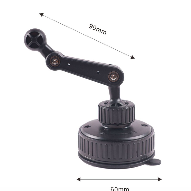 Atmospheric Pressure Soft Suction Cup Joint Rod Sticker 17mm Double Ball Head Hose Bracket Sports Camera Rotating Tight Adhesive Base