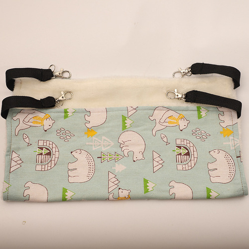 Amazon Pet Squirrel Hamster Winter Fleece Hammock Single Layer Fleece Fabric Autumn/Winter Warm Small Pet Hammock One Piece Dropshipping