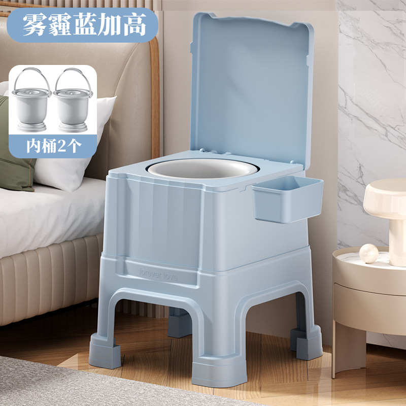 Taburete de inodoro móvil para ancianos, taburete de escupidera junto a la cama, inodoro desodorante para mujeres embarazadas, taburete de inodoro portátil, taburete de inodoro