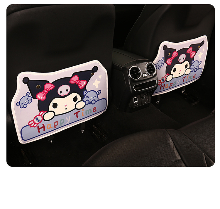 Short Cartoon Printed Anti-Kick Pad Cartoon Car Seat Back Anti-Kick Pad Car Seat Back Anti-Fouling and Anti-Dirty Pad