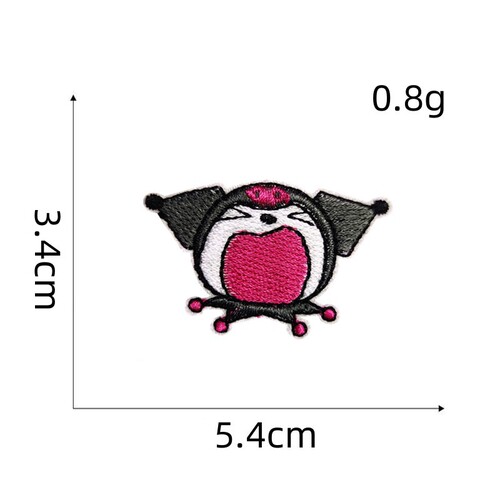 Embroidery diy cartoon animal cloth stickers computer embroidery versatile fashion anime character stickers children's clothing accessories stickers