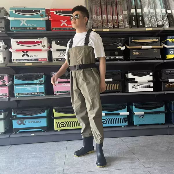 Taslon Strap Wading Pants Luya Ultra-Light Wear-Resistant Waterproof Pants Stream Fishing Catsuit Outdoor Full Body