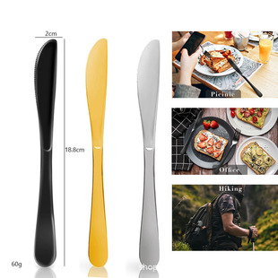 Manufacturer Wholesale Stainless Steel 1010 Series Home Restaurant Dessert Knife Fruit Knife Steak Knife Cheese Knife Cross-Border