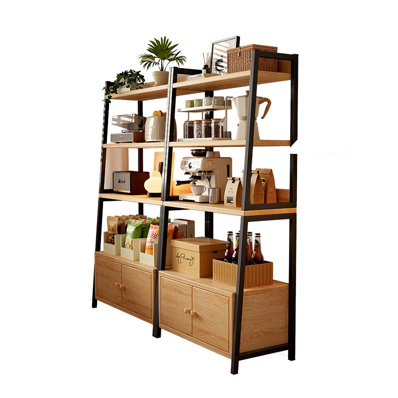 Estante trapezoidal de madera piso a techo hogar almacenamiento multicapa sala de estar balcón sala de estudio dormitorio almacenamiento esquina vitrina